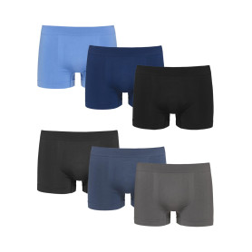 Lot de 6 boxers en lycre sans couture invisible pour homme