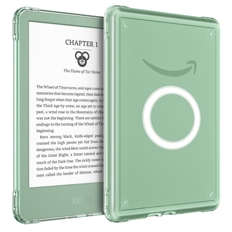 MoKo Étuis pour 6" Kindle(11e Génération-2024/2022), Ultra Fin avec Recharge sans Fil Bordure en TPU Souple EntièRement Recouver