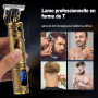 YiLFo Tondeuse Cheveux Hommes, Tondeuse Barbe Homme Professionel, Rasoir Electriques Hommes Écran LED, Sans Fil Brostyle Tondeus