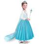 URAQT Elsa Déguisement, Robe Filles Costume, Costume Petites Filles Princesse Elsa Déguisement, Costume et Accessoires Noël Hall