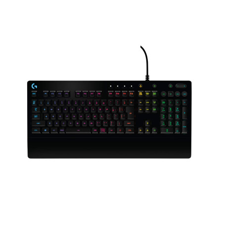 Logitech G G213 Prodigy Gaming Keyboard, LIGHTSYNC RGB, Touches Mech-Dome, Résistant aux Mors, Boutons multimédia, AZERTY Layout