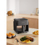 CREATE/AIR FRYER STUDIO CRYSTAL/Friteuse sans huile 4,2 L avec vaporisateur d’eau noir/Capacité 5-6 portions, 6 programmes, plat