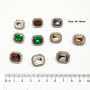 10 pièces de boutons vintage en strass avec perles, boutons dorés en métal à fleurs décoratifs à coudre, boutons en cristal pour