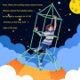 Kit De Construction pour Enfants 140 Pièces Brillent dans Le Noir Jouets De Construction De Fort d'air pour 4 5 6 7 8 9 Ans Et P