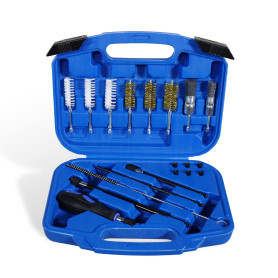 CCLIFE 19 pcs Nettoyage de Siege injecteur et de l'arbre de l'injecteur kit de Nettoyage d'injecteur, Elimine Facilement la Roui