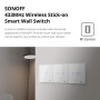 SONOFF 433MHz Télécommande RF sans fil 86 Type Panneau mural Sticky 3 Gang
