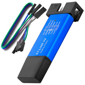 AZDelivery St-Link V2 Mini Débogueur et Programmateur pour STM8 et STM32 avec Boîtier en Aluminium Compatible avec Arduino inclu