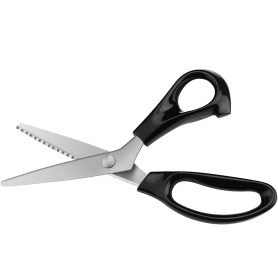Fixinus Ciseaux en tissu zigzag 23,5 cm Ciseaux professionnels de tailleur, ciseaux de coupe en acier inoxydable, ciseaux tranch