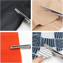 Fixinus Ciseaux en tissu zigzag 23,5 cm Ciseaux professionnels de tailleur, ciseaux de coupe en acier inoxydable, ciseaux tranch
