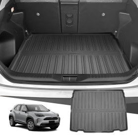 LUWU Tapis de Coffre Compatible avec Toyota Yaris Cross Hybrid 2021-2024 2025 TPE Proteciton de Coffre Voiture Antidérapant Bord