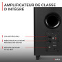 Audizio SW65C Caisson de Basses Actif Hi-FI 130W, Subwoofer 6,5" avec Réglage de Crossover, Design Compact Noir, Idéal pour Musi