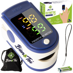 Oxymetre de doigt professionnel/écran à LED/saturometre de pouls/moniteur de fréquence cardiaque électronique/saturation en oxyg