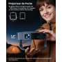 Mini Vidéoprojecteur 4K【APPS Officielles/Live TV/Rotation 330°】 Auto Focus/Keystone Projecteur Vidéo Portable 1080P, HDR10, Cour