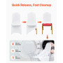 VEVOR Lot de 50 housses de chaise en élasthanne à devant plat pour mariage, banquet, cérémonie, blanc, 50 pièces/100 pièces/150 