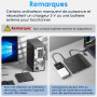 Lecteur DVD CD Externe, USB 3.0 Graveur DVD CD Externe, Ultra-mince Lecteur CD DVD Externe pour PC, Optique Portable CD DVD -/+R