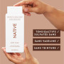 Native - Gel Douche Femme et Homme - Sans Parfums Artificiels ni Huiles Minérales - Savon Corporel Noix de Coco et Vanille - Net