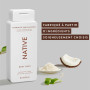 Native - Gel Douche Femme et Homme - Sans Parfums Artificiels ni Huiles Minérales - Savon Corporel Noix de Coco et Vanille - Net