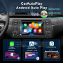 Android 14 Autoradio pour BMW E46 M3 Rover 75 MG ZT 1999-2005 avec sans Fil carplay Android Auto, 7 Pouces 1280 * 720P IPS écran