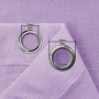 XWZO Lot de 2 rideaux en voile avec œillets - Dégradé de couleurs - Pour chambre à coucher et salon - Avec embrasses - 245 x 140