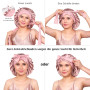 Umisleep 100% 22 Momme de Mûrier Bonnet Soie Cheveux Nuit pour Dormir, Bonnet de Nuit Doux en Soie Double Couche pour Cheveux Fr