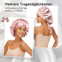Umisleep 100% 22 Momme de Mûrier Bonnet Soie Cheveux Nuit pour Dormir, Bonnet de Nuit Doux en Soie Double Couche pour Cheveux Fr