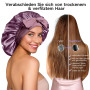 Umisleep Bonnet de Nuit 22 Momme en 100% Soie de mûrier - Bonnet de Nuit Doux Double Face pour Cheveux bouclés - Respirant - Lar
