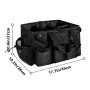 Boczif Sac de Nettoyage Portable, Organiseur de Fournitures de Nettoyage avec poignée, Bretelles et séparation Amovible, Organis