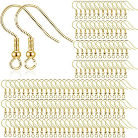 JEYORZY 150 PCS Crochet Boucles D'oreilles, Crochets Fil D'oreille, Crochets de Boucle d'Oreilles, Fermoir Boucles d'oreilles Ki