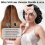 Umisleep 100% 22 Momme de Mûrier Bonnet Soie Cheveux Nuit pour Dormir, Bonnet de Nuit Doux en Soie Double Couche pour Cheveux Fr