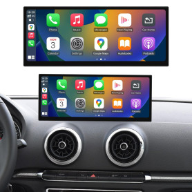 Road Top 12.3 inch Car Radio sans Fil Ecran Tactile CarPlay pour Audi A3/S3 2014-2019 Année avec MIB système, écran multimédia s