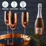 Oak & Steel - 4 Flûtes À Champagne En Acier Inoxydable, 285 Ml - Rose Gold Pack De Verres À Vin Pétillant