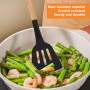 22 Ustensiles de Cuisine en Silicone avec Manche Bois – Antiadhésifs Résistants à la Chaleur Avec 10 Crochets et Porte-Ustensile
