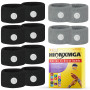 HIONXMGA 6 Paires de Bracelets Anti Nausées – Acupression Naturelle pour Mal des Transports, Nausées Matinales – Réutilisables e