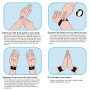 HIONXMGA 6 Paires de Bracelets Anti Nausées – Acupression Naturelle pour Mal des Transports, Nausées Matinales – Réutilisables e