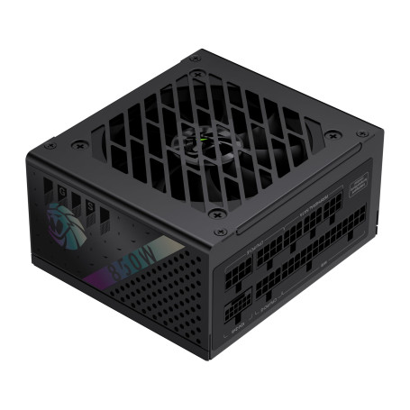GAMEMAX GS 850G SFX Alimentation PC 850W, Full Modulaire Complet, 80 Plus Gold, Condensateurs Japonais Haut de Gamme, Ventilateu