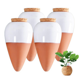 Ollas Terre Cuite à Planter, Oyas a Planter Terre Cuite, Arrosage Automatique et Ecologique pour Plante d'Intérieur et d'Extérie