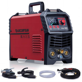 ARCCAPTAIN DC WIG Poste à souder 200 A mper IGBT – Allumage HF TIG WIG Poste à souder avec 200 A et MMA E-Hand, avec affichage L