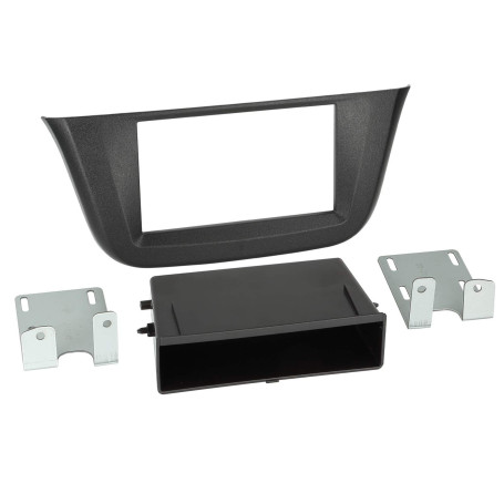 Support autoradio pour Iveco Daily ap14 - Avec vide poche - Noir ADNAuto