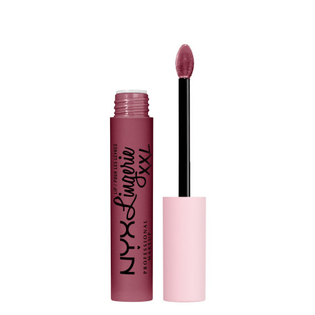 NYX Professional Makeup Rouge à Lèvres Liquide Mat Lip Lingerie XXL, Longue Tenue, Formule Vegan, Sans transfert, Teinte : Bust-