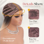 Sofeiyan Perruque Longue et Droite avec Frange,40 cm Ombré Blond Brun Perruque Femme Naturelle Cheveux Synthétiques pour les Tra
