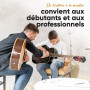 HAVENDI® Cordes de guitare acoustique avec revêtement en bronze phosphoreux I Qualité sonore brillante I Comprend 3 médiators