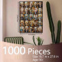 Puzzle animaux sur les toilettes pour adultes de 1 000 pièces, chat, girafe, tournesol, collage coloré pour salle de bain, décor
