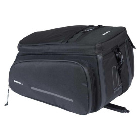 Basil Move MIK Sacoche pour Porte-Bagages 10-26 l, imperméable, Durable en Polyester recyclé, avec Plaque d'adaptation MIK verro