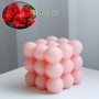 NICAVKIT 2 Pcs Bougie à Bulles, Cube Soja Cire Bougies Bougie Parfumée Décorative Bougies Esthétiques Pour Chambre à Coucher Cha
