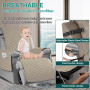 RAPRAP Étanche Housse pour Fauteuil Relax Electrique, Antidérapant Housse de Chaise Inclinable avec Poches Latérales, Lavable Pr