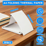(200 Feuilles) Papier Thermique A4 Pliable,Papier Thermique A4, Sans BPA, Séchage Rapide, pour Imprimante Thermique pour Documen