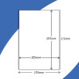100 feuilles A4 Autocollante Imprimables, Étiquette Pleine Page Blanche Mate 210x297mm Pour Imprimantes Laser et Jet d'encre