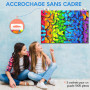 Colle Puzzle 1000/2000 pièces-Accesoire Fixation Murale sans Cadre-Vidéo tutoriel en français-Feuilles adhesives-Convient aux Ad
