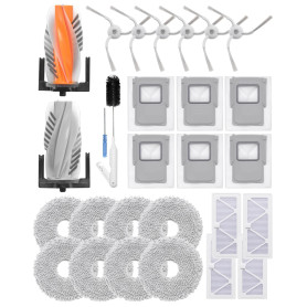 iRobacc Pour DJI ROMO Accessoires Compatibles avec DJI ROMO A/ROMO S/ROMO P, 28 Pièces 2 Brosses Principales, 6 Brosses de Dalay
