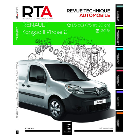 E.T.A.I - Revue Technique Automobile 821 - RENAULT KANGOO II PHASE 2 - 2013 à ce jour